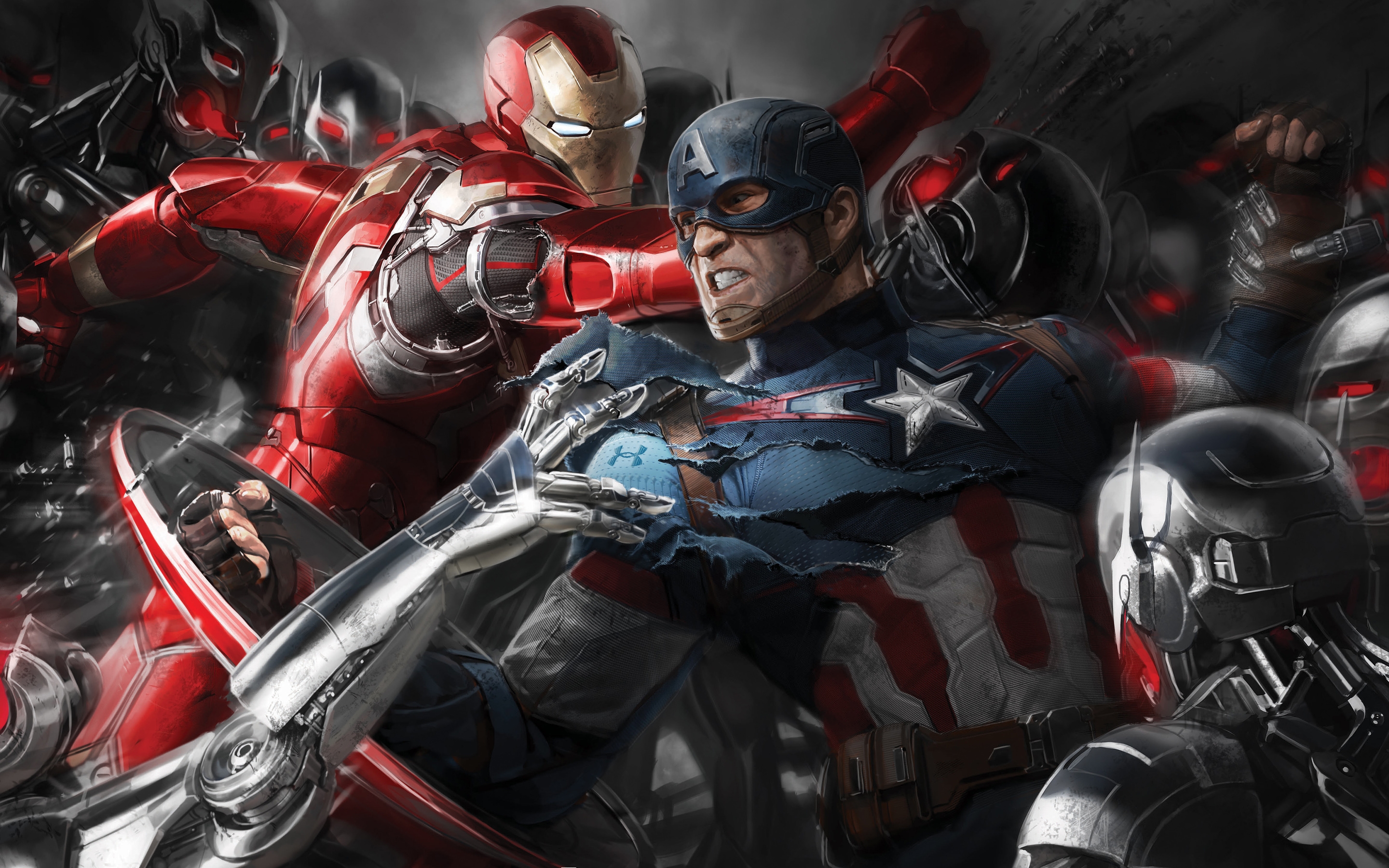 The Avengers Age of Ultron Superheroes for 2880 x 1800 Retina Display resolution