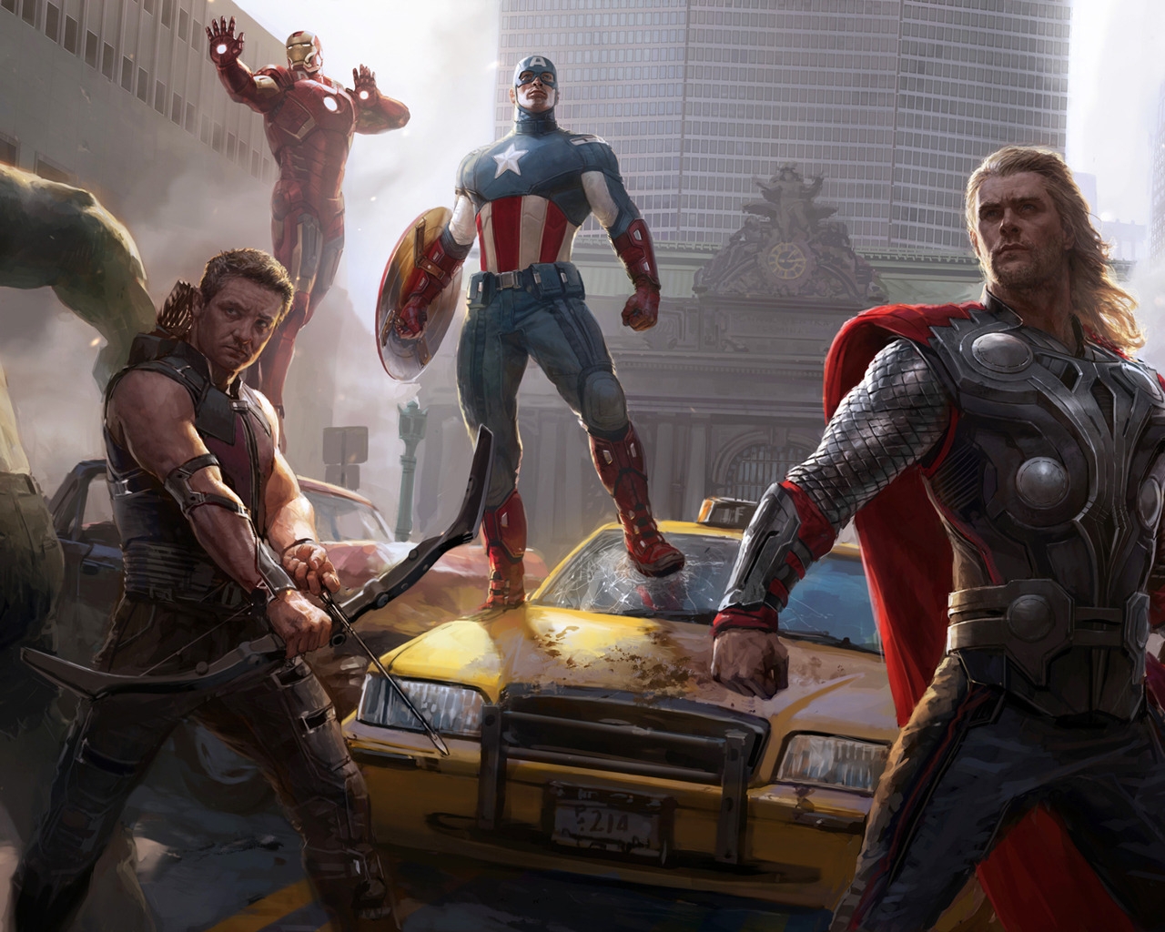 The Avengers Drawing for 1280 x 1024 resolution