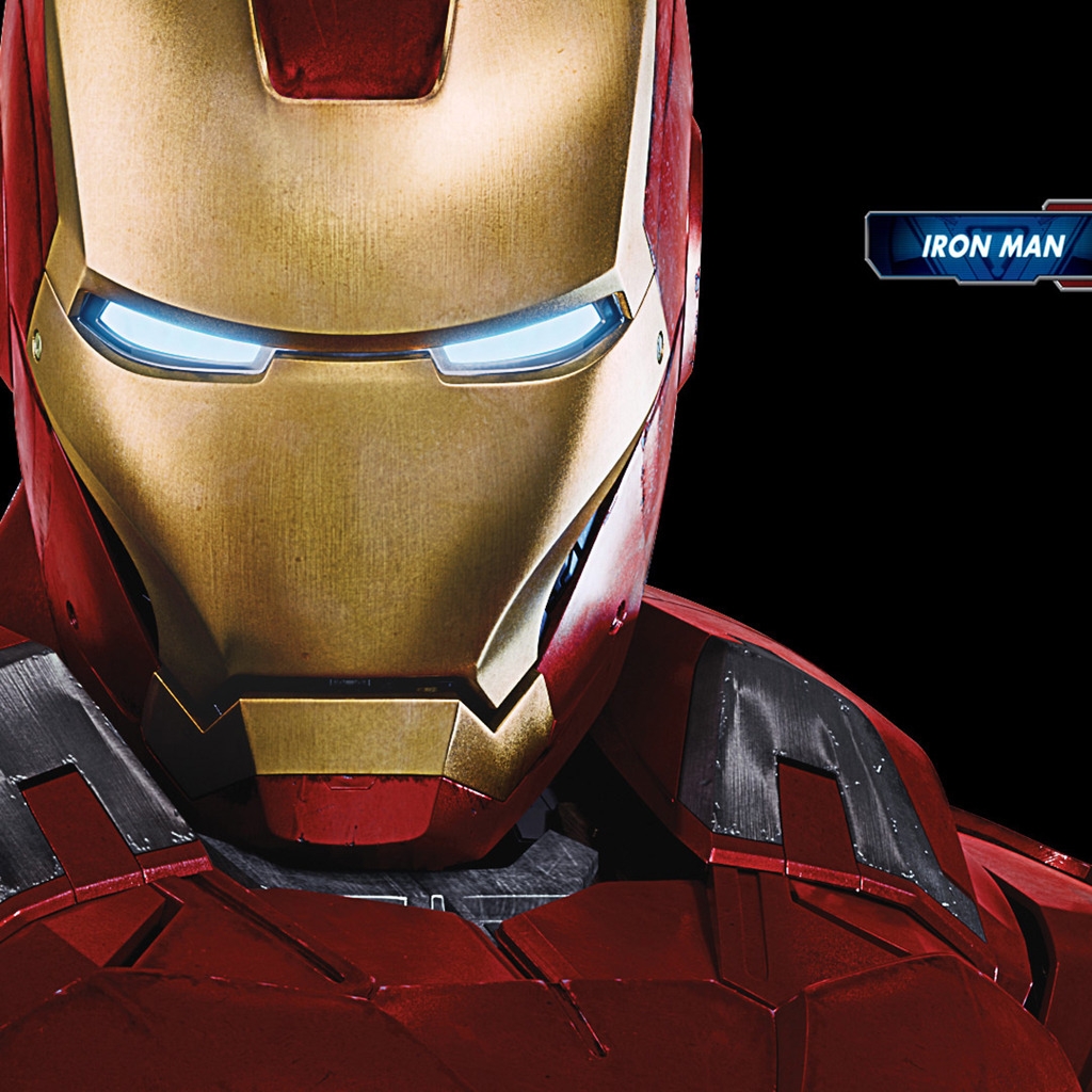 The Avengers Iron Man for 1024 x 1024 iPad resolution
