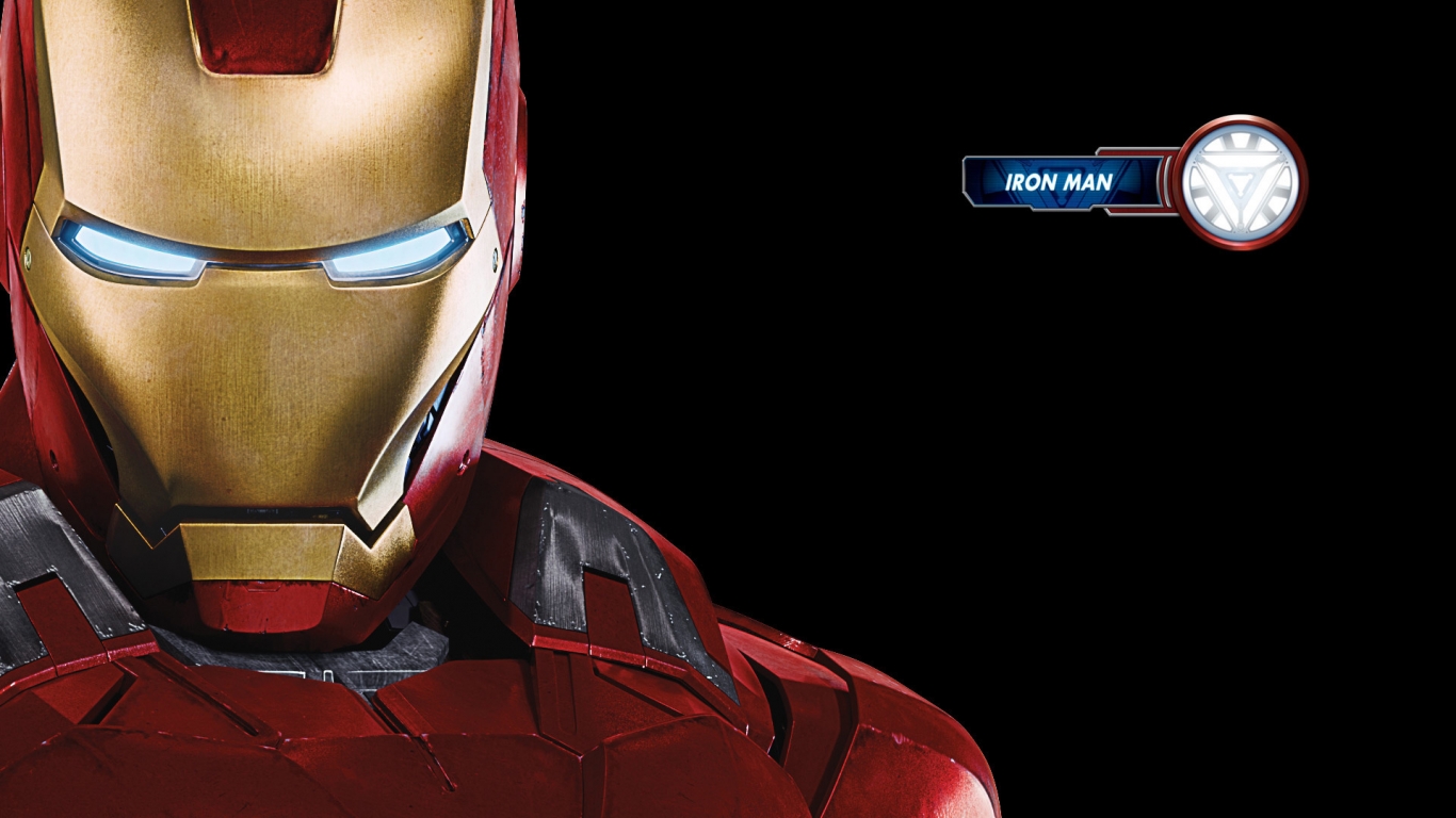 The Avengers Iron Man for 1366 x 768 HDTV resolution