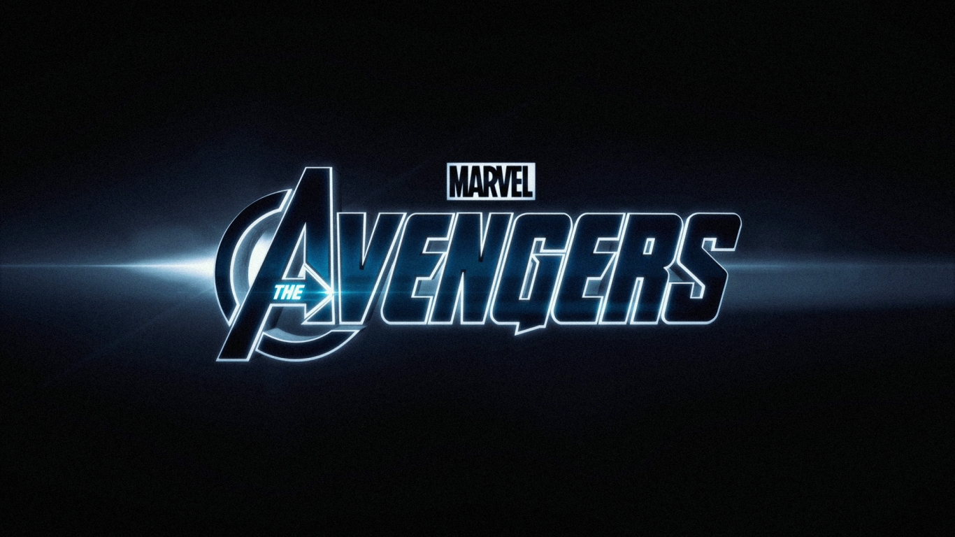 The Avengers Movie Logo for 1366 x 768 HDTV resolution
