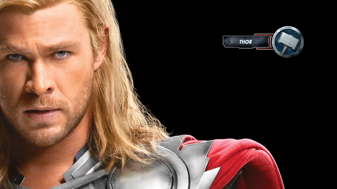 The Avengers Thor for 1366 x 768 HDTV resolution