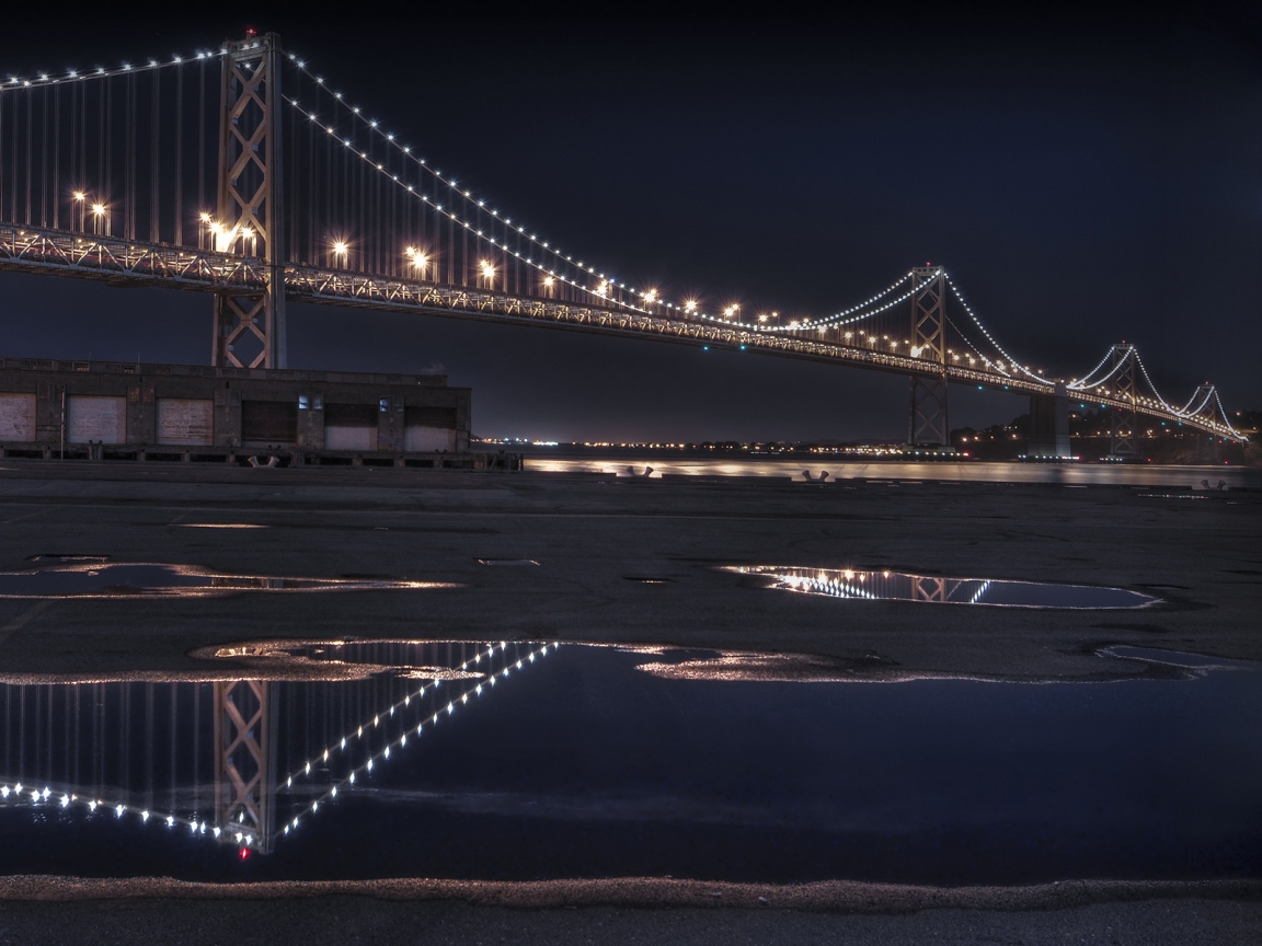 The Bay Bridge Reflecting for 1152 x 864 resolution