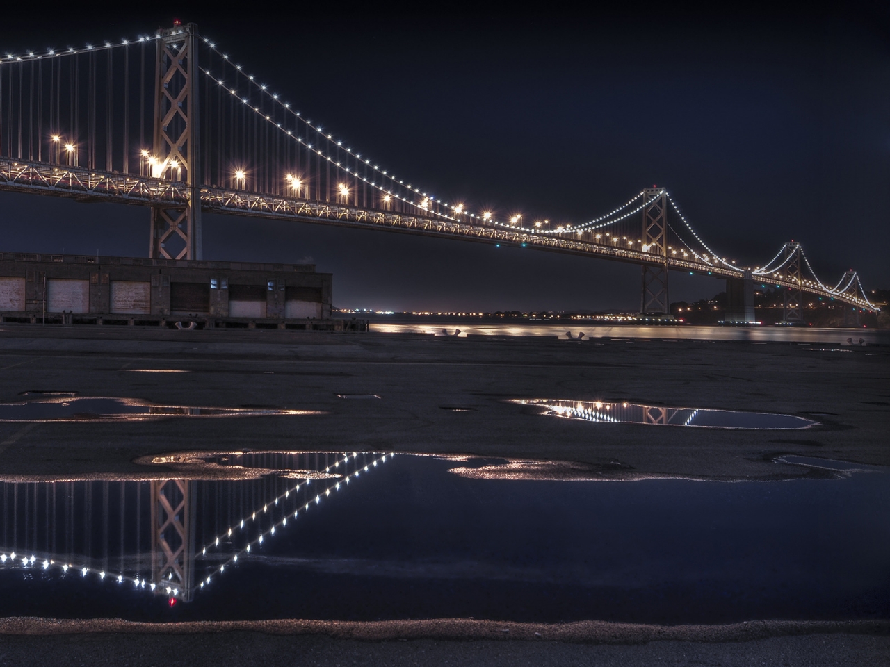 The Bay Bridge Reflecting for 1280 x 960 resolution