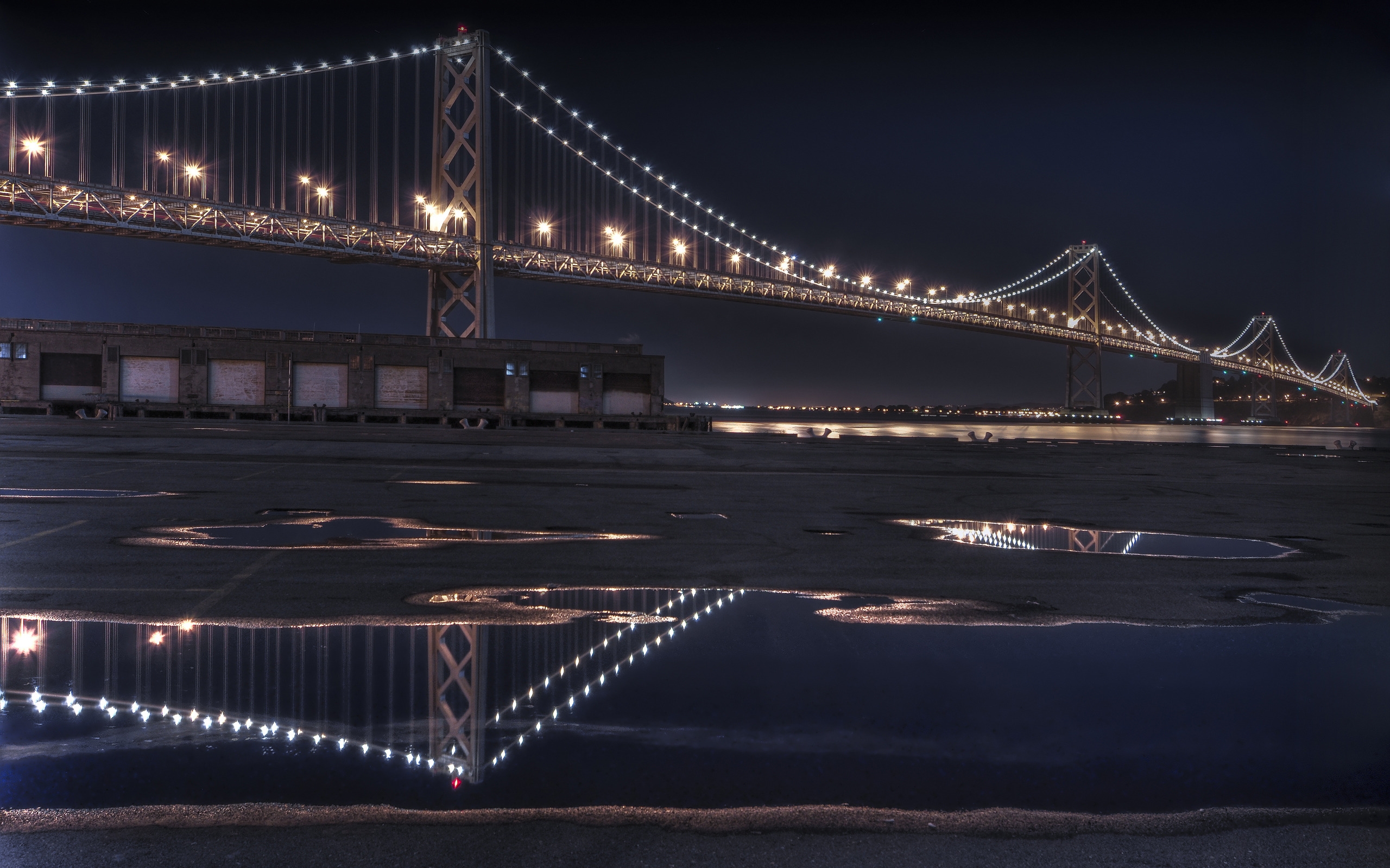 The Bay Bridge Reflecting for 2560 x 1600 widescreen resolution
