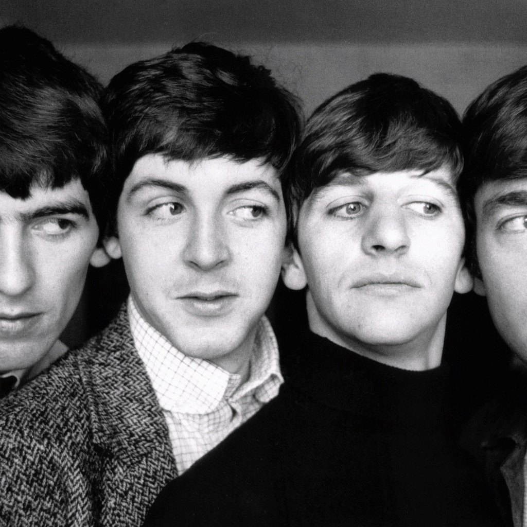 The Beatles Black and White for 1024 x 1024 iPad resolution
