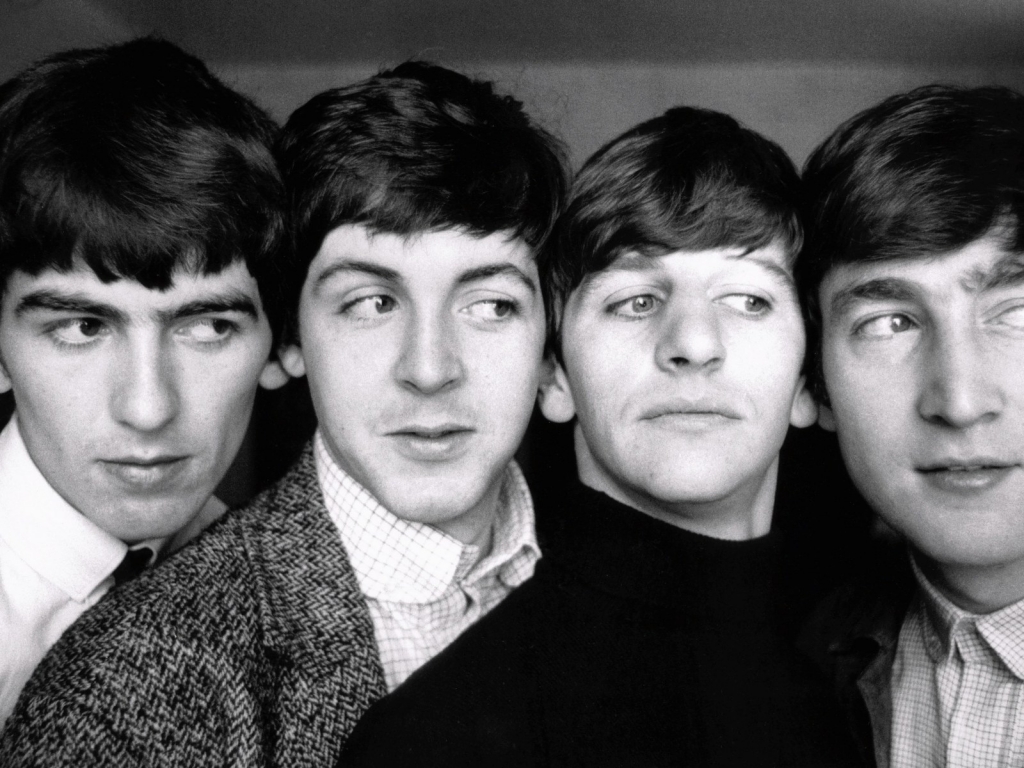The Beatles Black and White for 1024 x 768 resolution