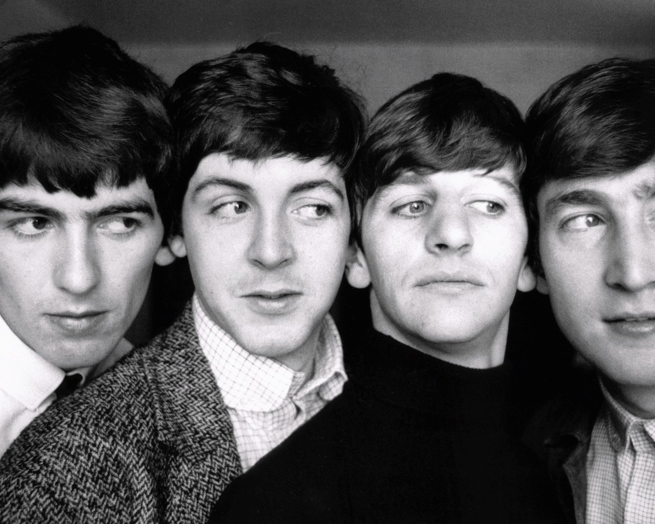 The Beatles Black and White for 1280 x 1024 resolution