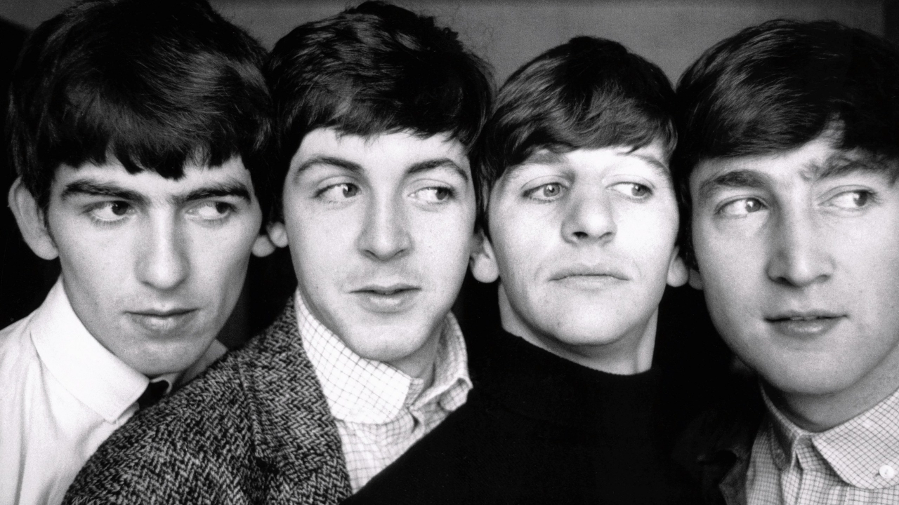 The Beatles Black and White for 1280 x 720 HDTV 720p resolution