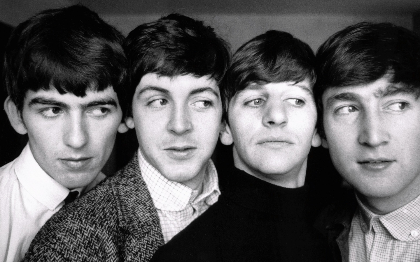 The Beatles Black and White for 1440 x 900 widescreen resolution