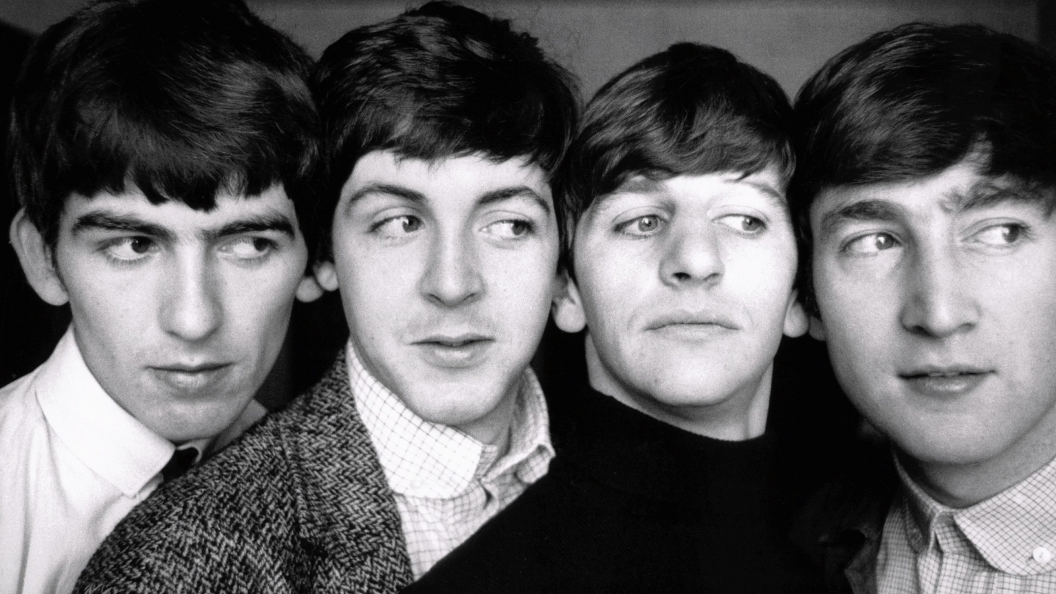 The Beatles Black and White for 1536 x 864 HDTV resolution