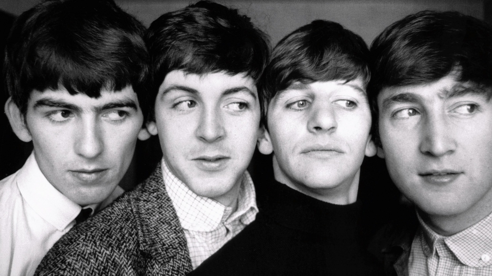 The Beatles Black and White for 1600 x 900 HDTV resolution