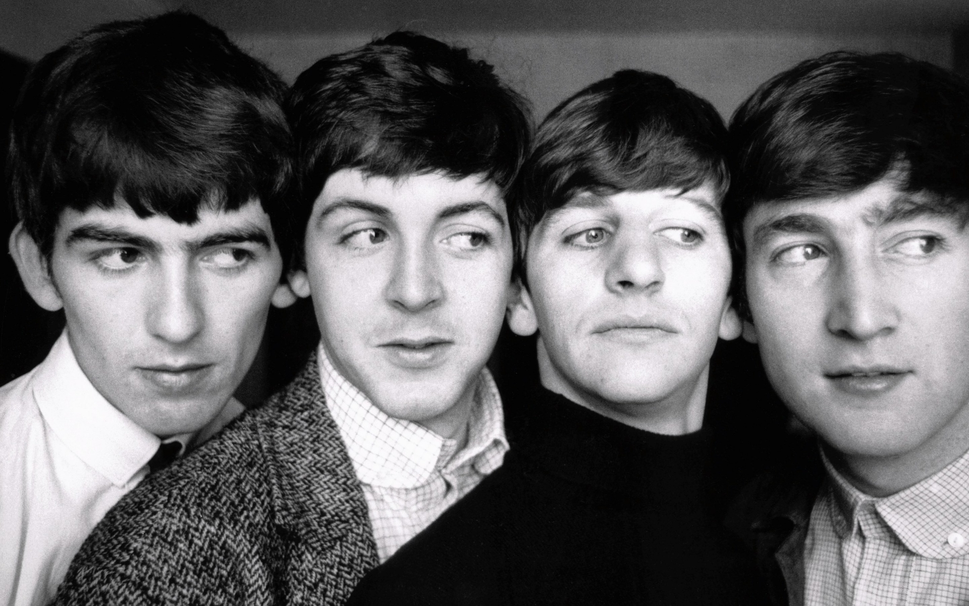 The Beatles Black and White for 1920 x 1200 widescreen resolution