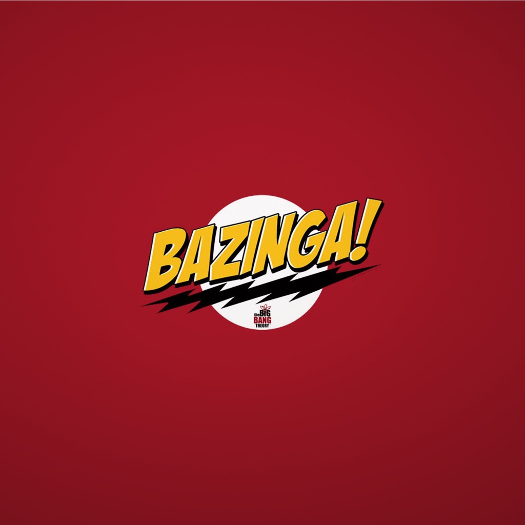 The Big Bang Theory Bazinga for 1024 x 1024 iPad resolution