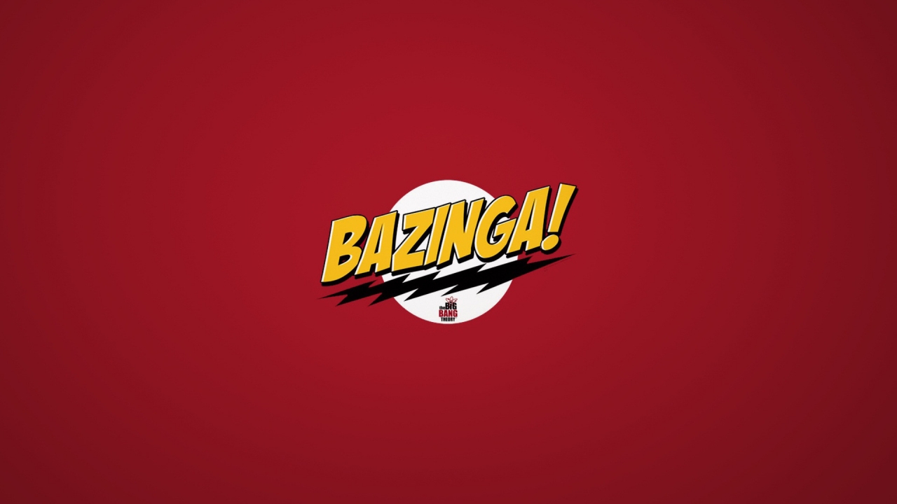 The Big Bang Theory Bazinga for 1280 x 720 HDTV 720p resolution