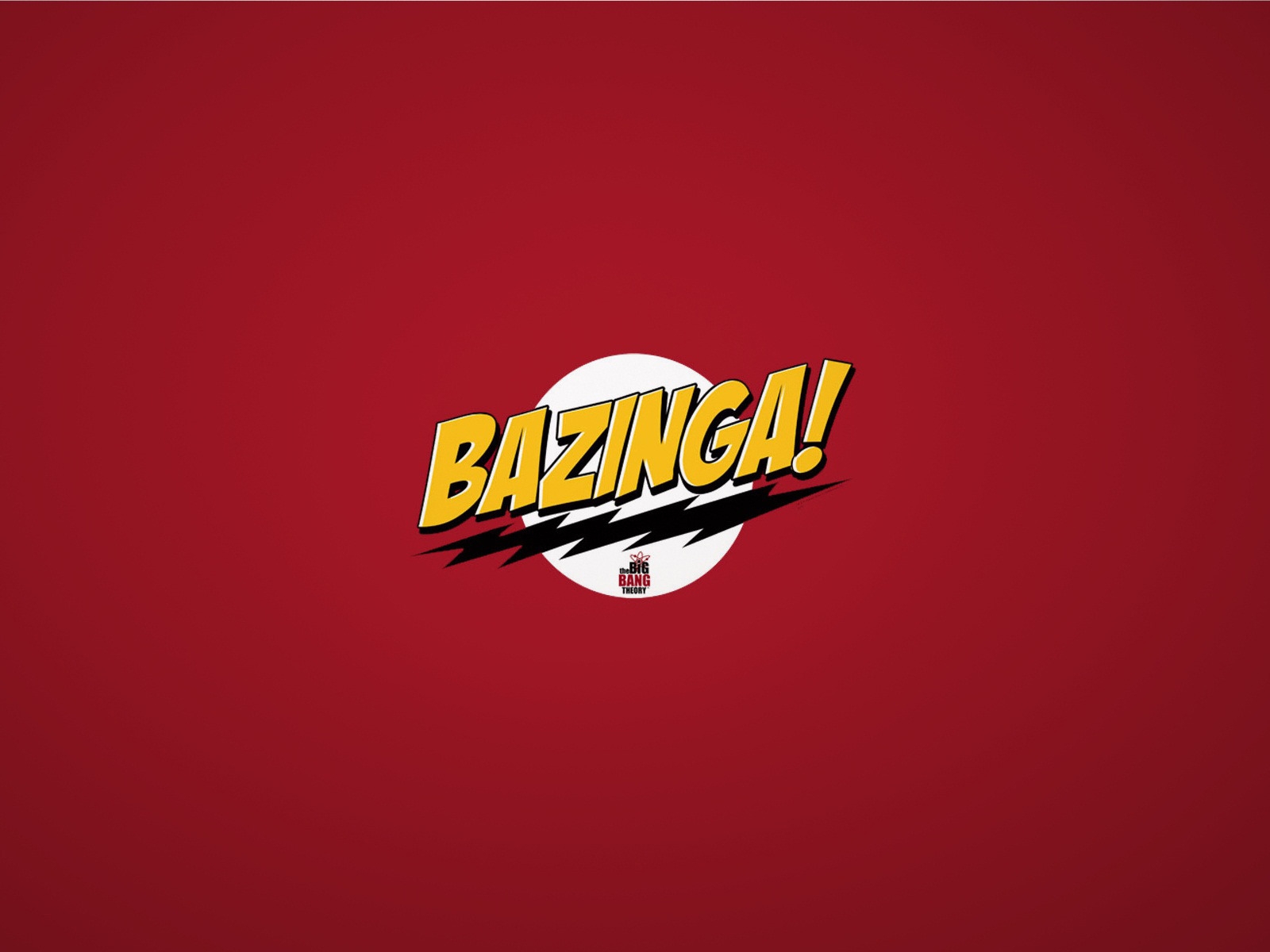The Big Bang Theory Bazinga for 1600 x 1200 resolution