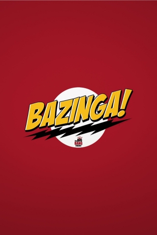 The Big Bang Theory Bazinga for 320 x 480 iPhone resolution