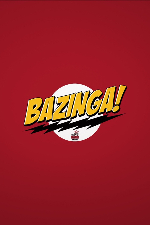 The Big Bang Theory Bazinga for 640 x 960 iPhone 4 resolution
