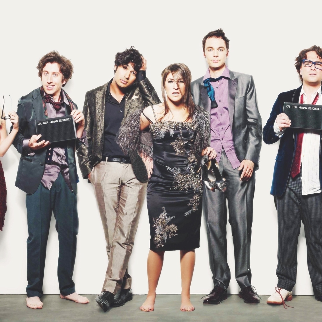 The Big Bang Theory Cast for 1024 x 1024 iPad resolution