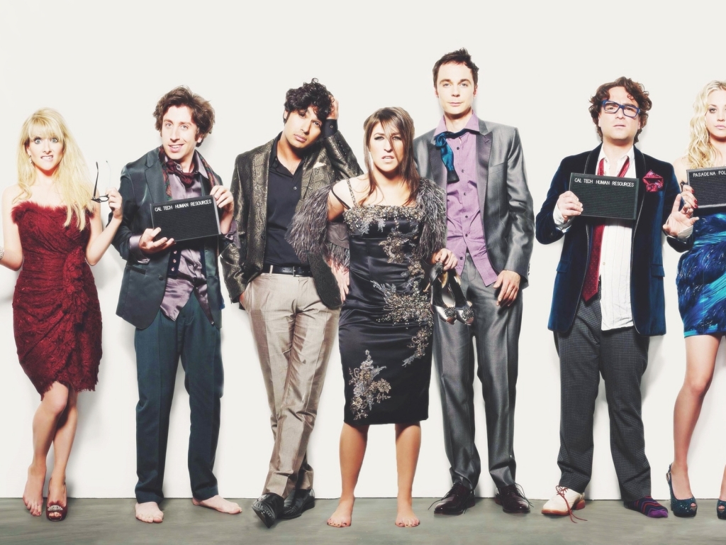 The Big Bang Theory Cast for 1024 x 768 resolution