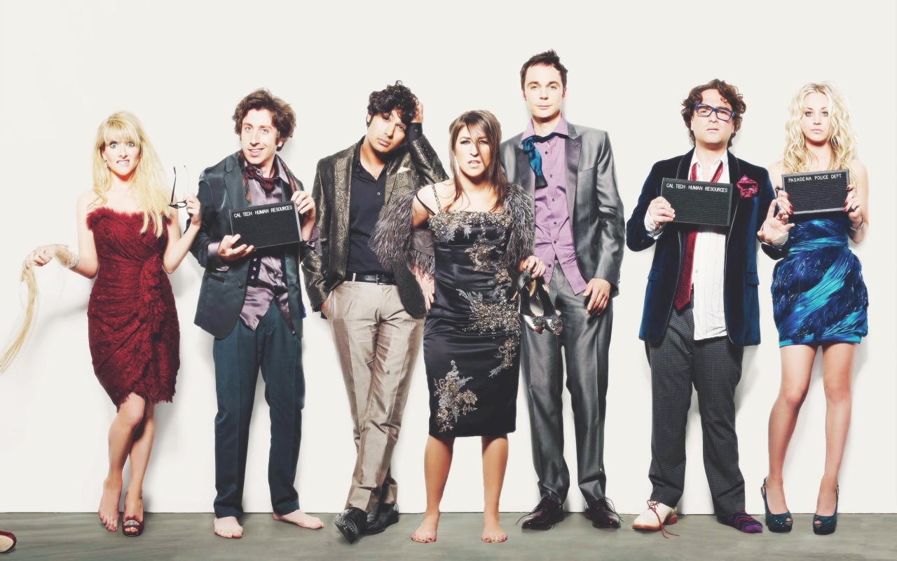 The Big Bang Theory Cast for 1280 x 800 widescreen resolution