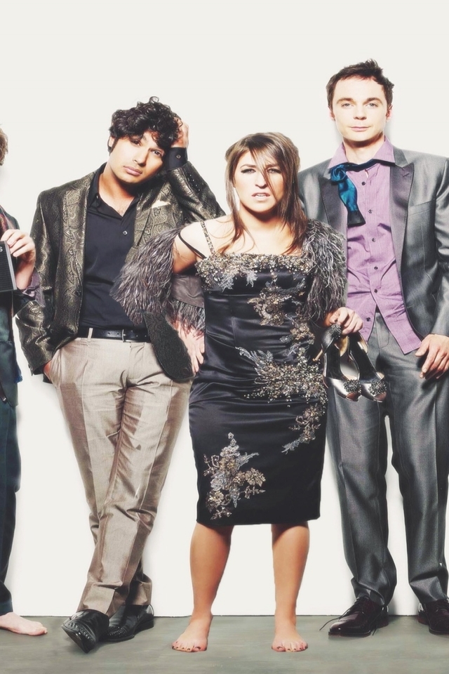 The Big Bang Theory Cast for 640 x 960 iPhone 4 resolution