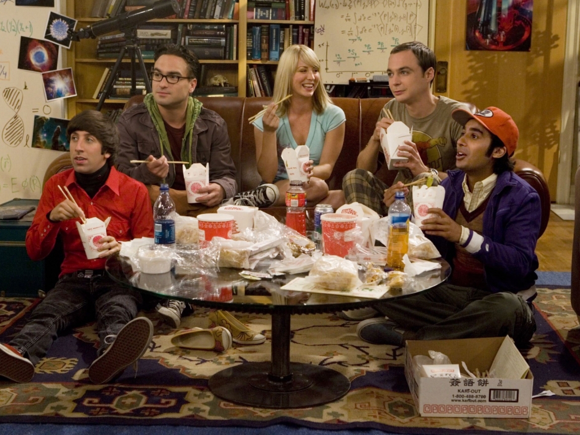 The Big Bang Theory Characters for 1152 x 864 resolution