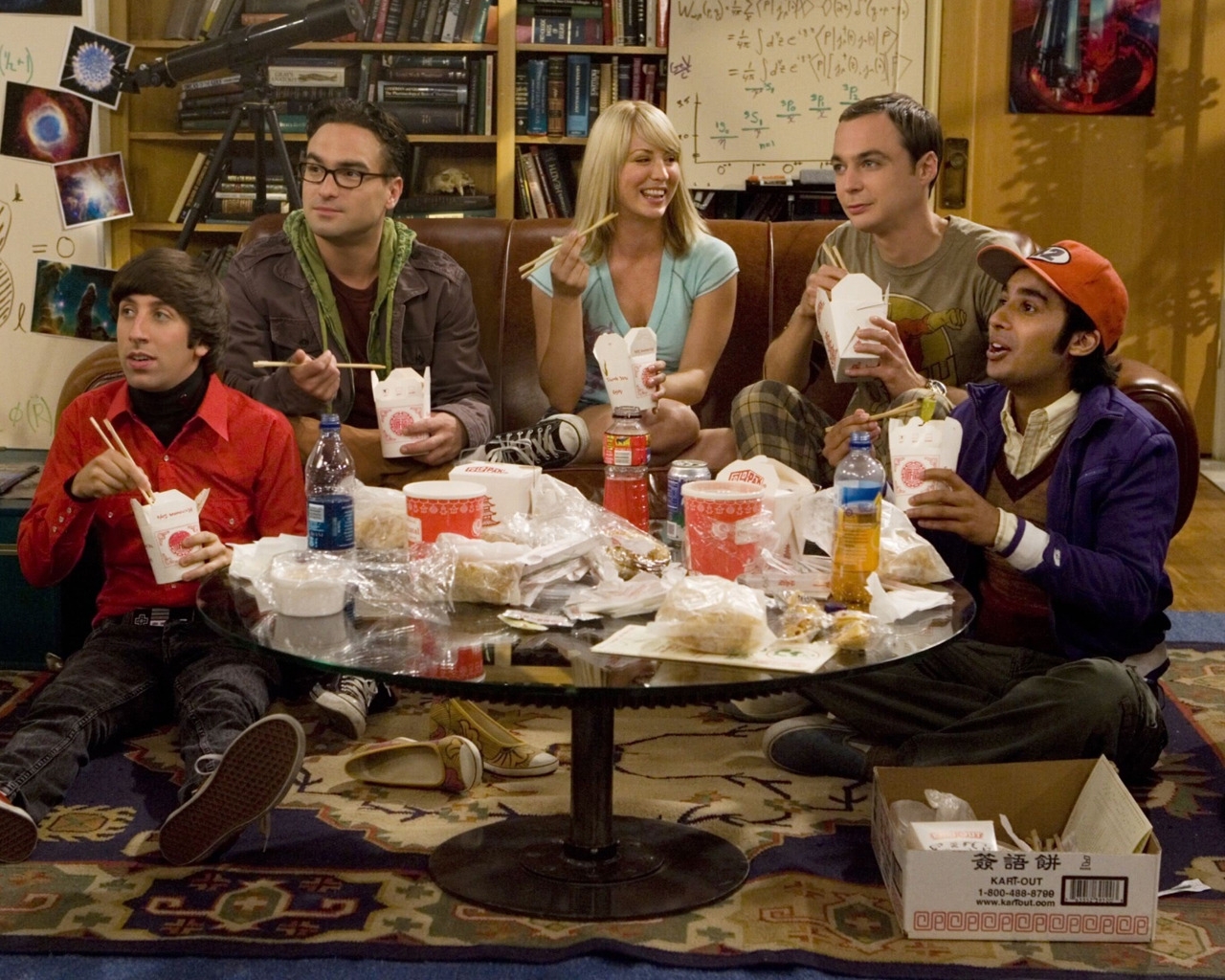 The Big Bang Theory Characters for 1280 x 1024 resolution