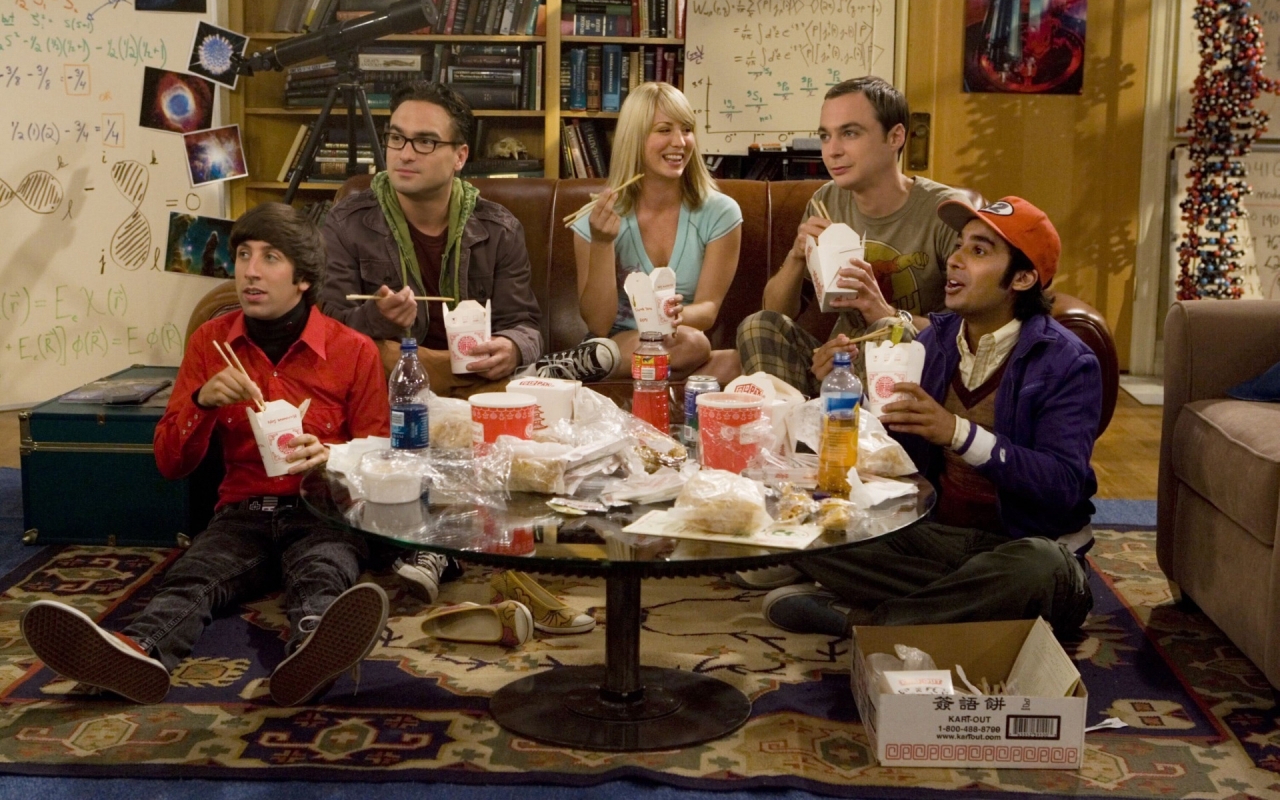 The Big Bang Theory Characters for 1280 x 800 widescreen resolution