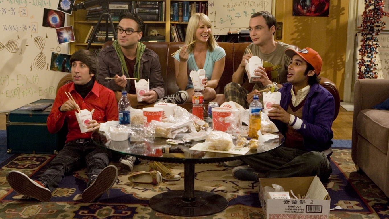 The Big Bang Theory Characters for 1366 x 768 HDTV resolution