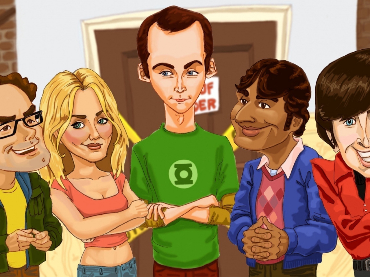 The Big Bang Theory Drawing for 1280 x 960 resolution