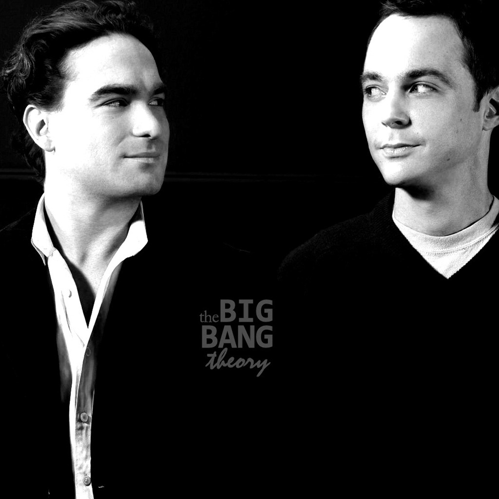 The Big Bang Theory Leonard and Sheldon for 1024 x 1024 iPad resolution