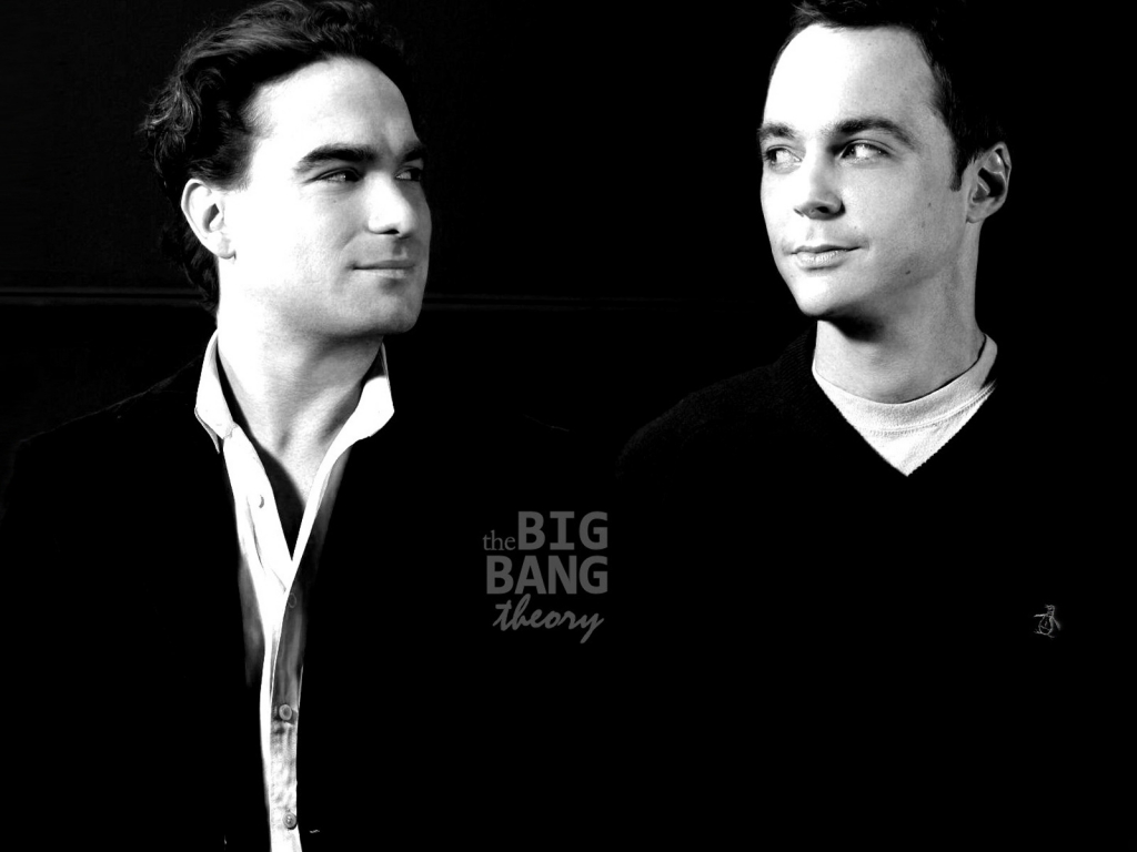 The Big Bang Theory Leonard and Sheldon for 1024 x 768 resolution