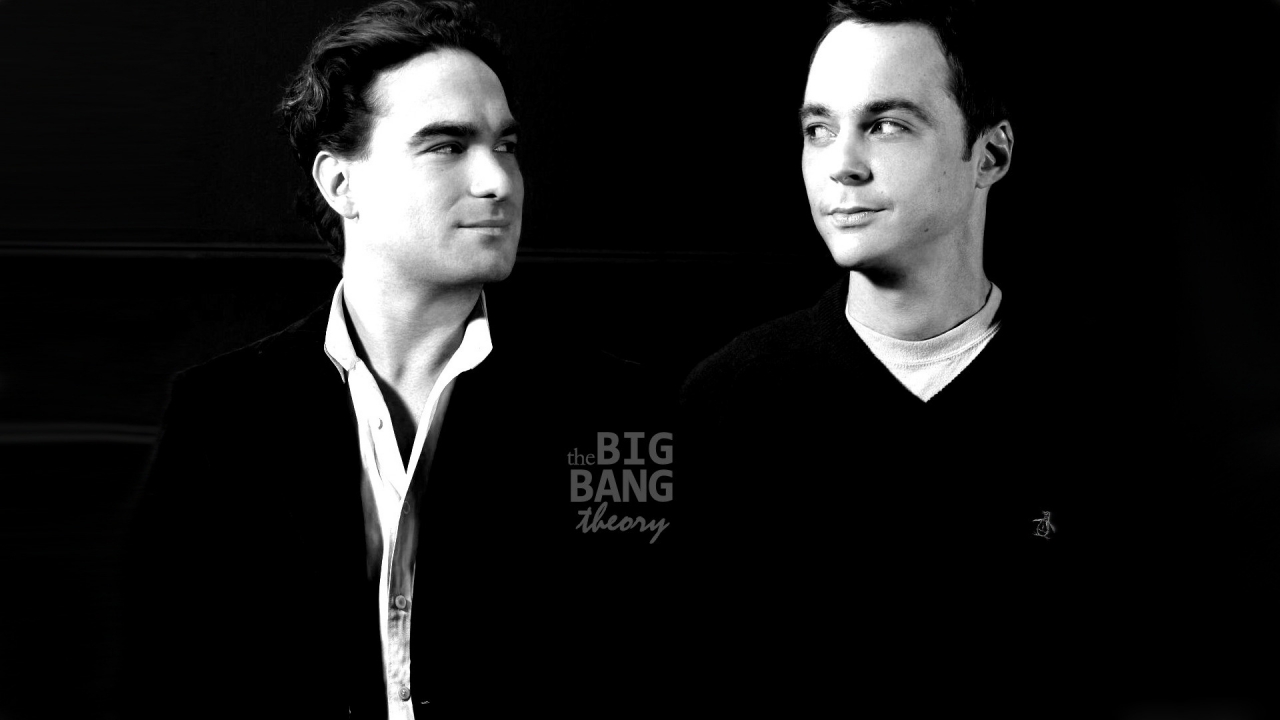 The Big Bang Theory Leonard and Sheldon for 1280 x 720 HDTV 720p resolution