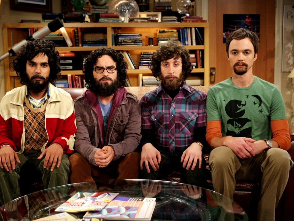 The Big Bang Theory Main Actors for 1024 x 768 resolution