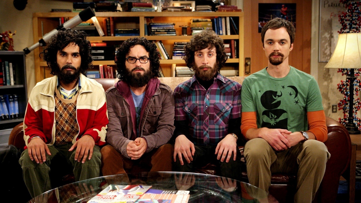 The Big Bang Theory Main Actors for 1536 x 864 HDTV resolution