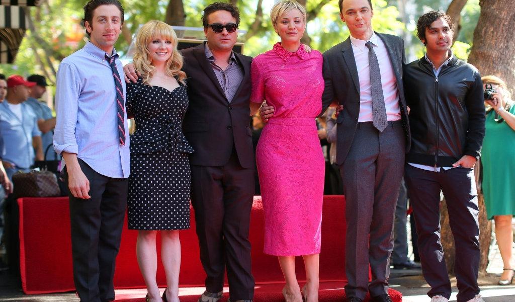 The Big Bang Theory Walk of Fame for 1024 x 600 widescreen resolution