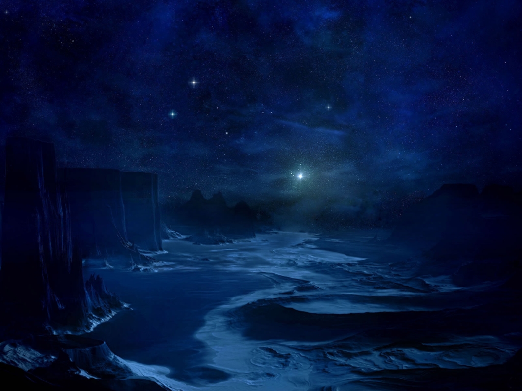 The Blue Cold Night for 1024 x 768 resolution