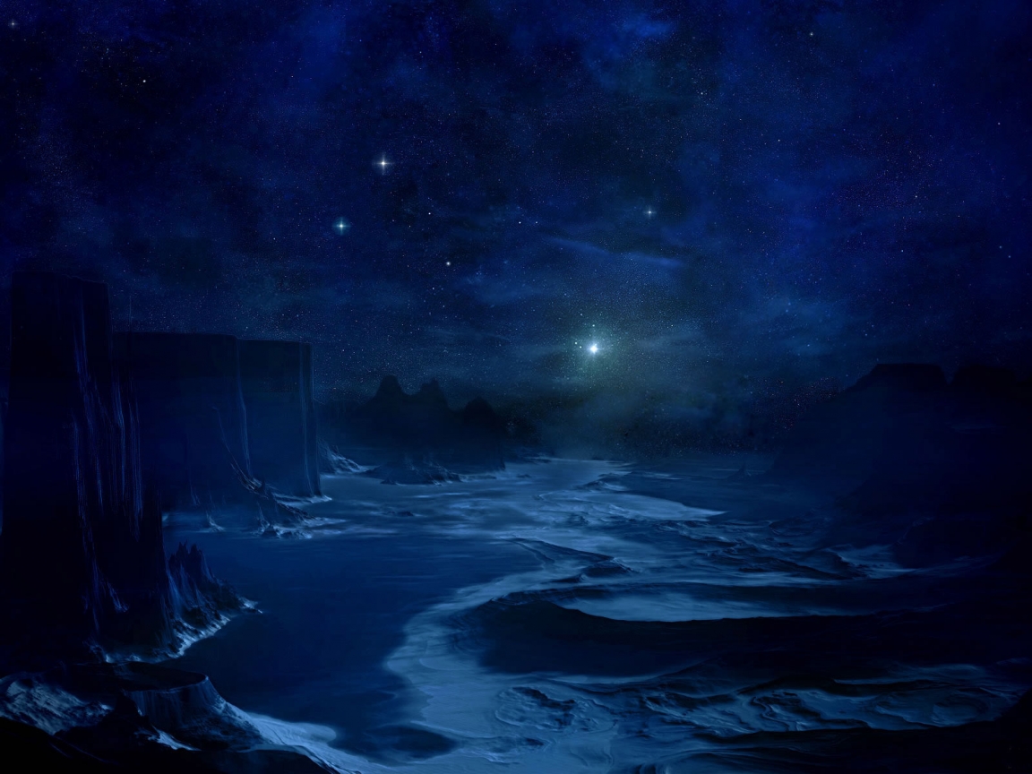 The Blue Cold Night for 1152 x 864 resolution