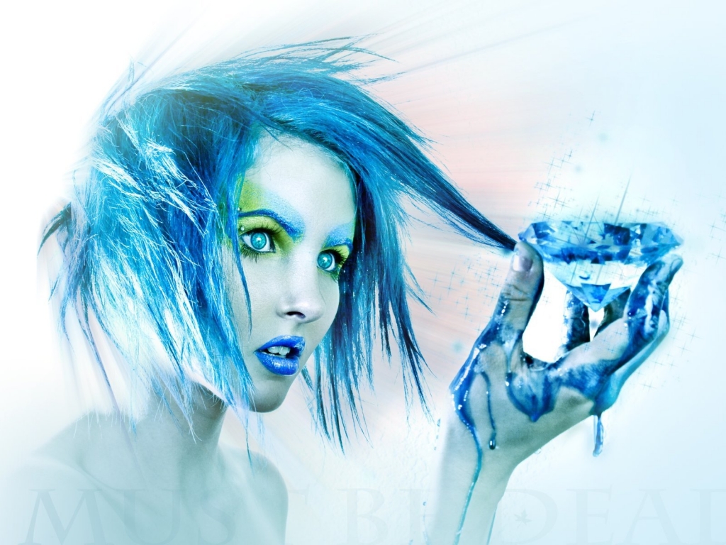 The Blue Girl for 1024 x 768 resolution