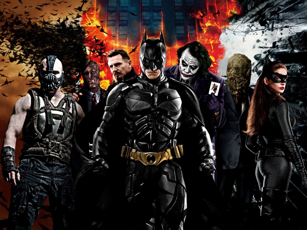 The Dark Knight Characters for 1024 x 768 resolution