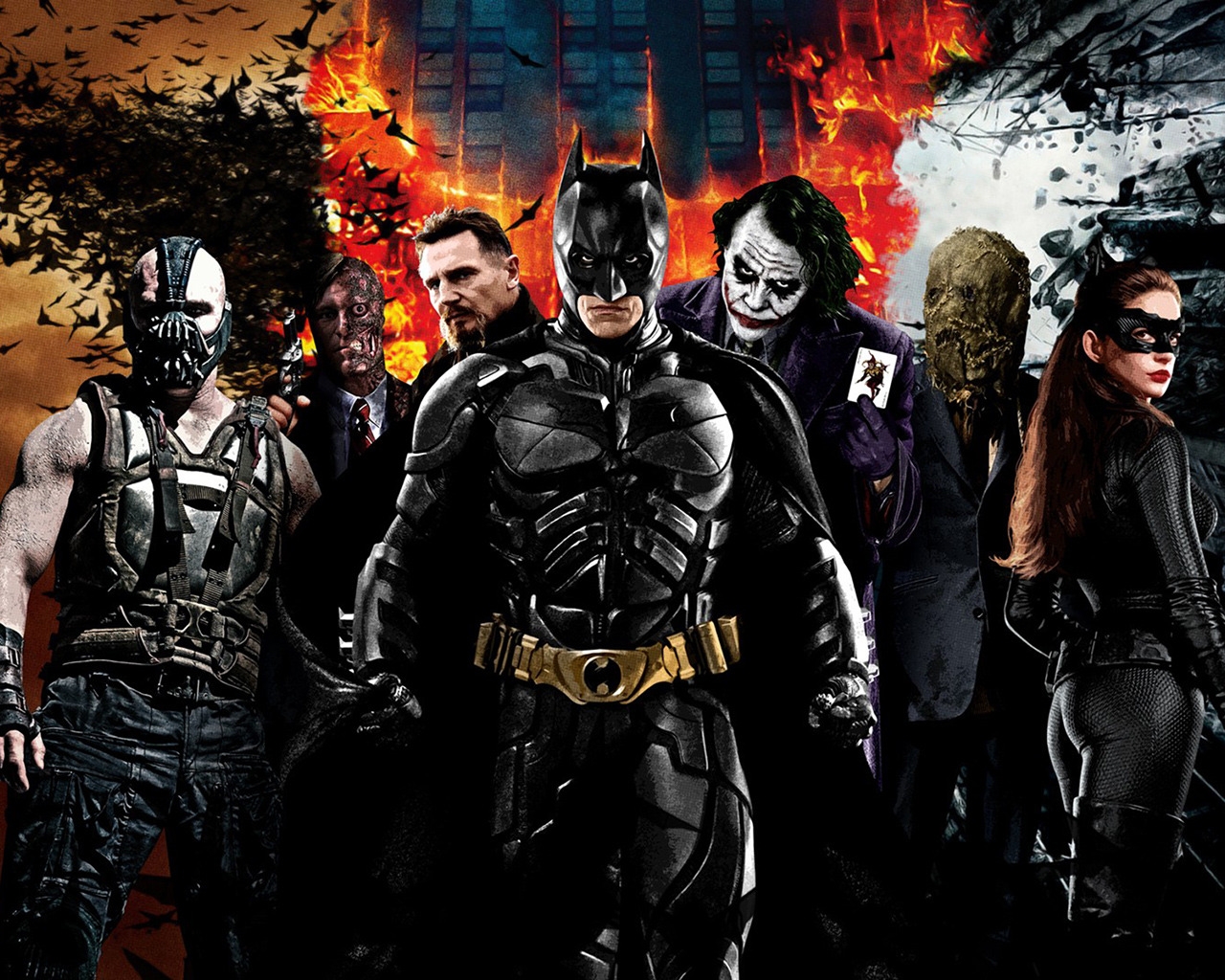 The Dark Knight Characters for 1280 x 1024 resolution