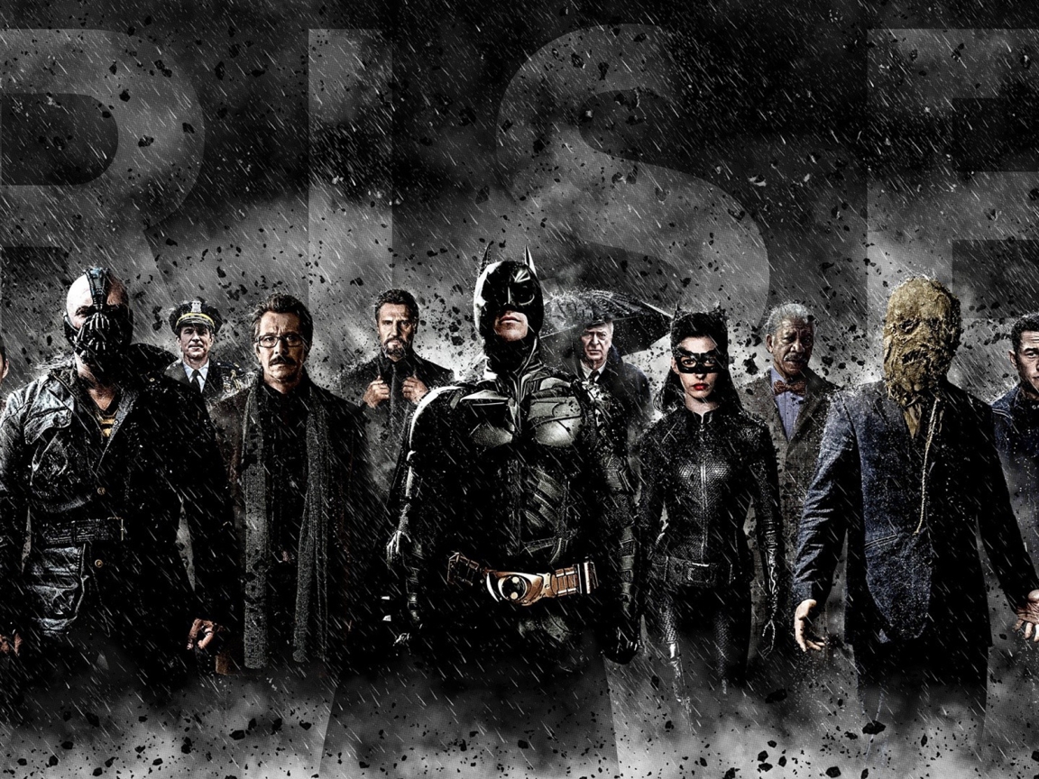 The Dark Knight Rises Cast for 1152 x 864 resolution