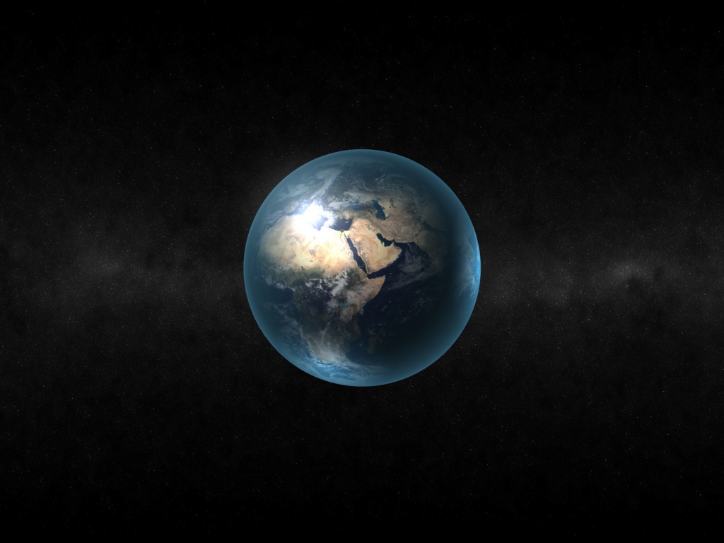 The Earth for 1024 x 768 resolution