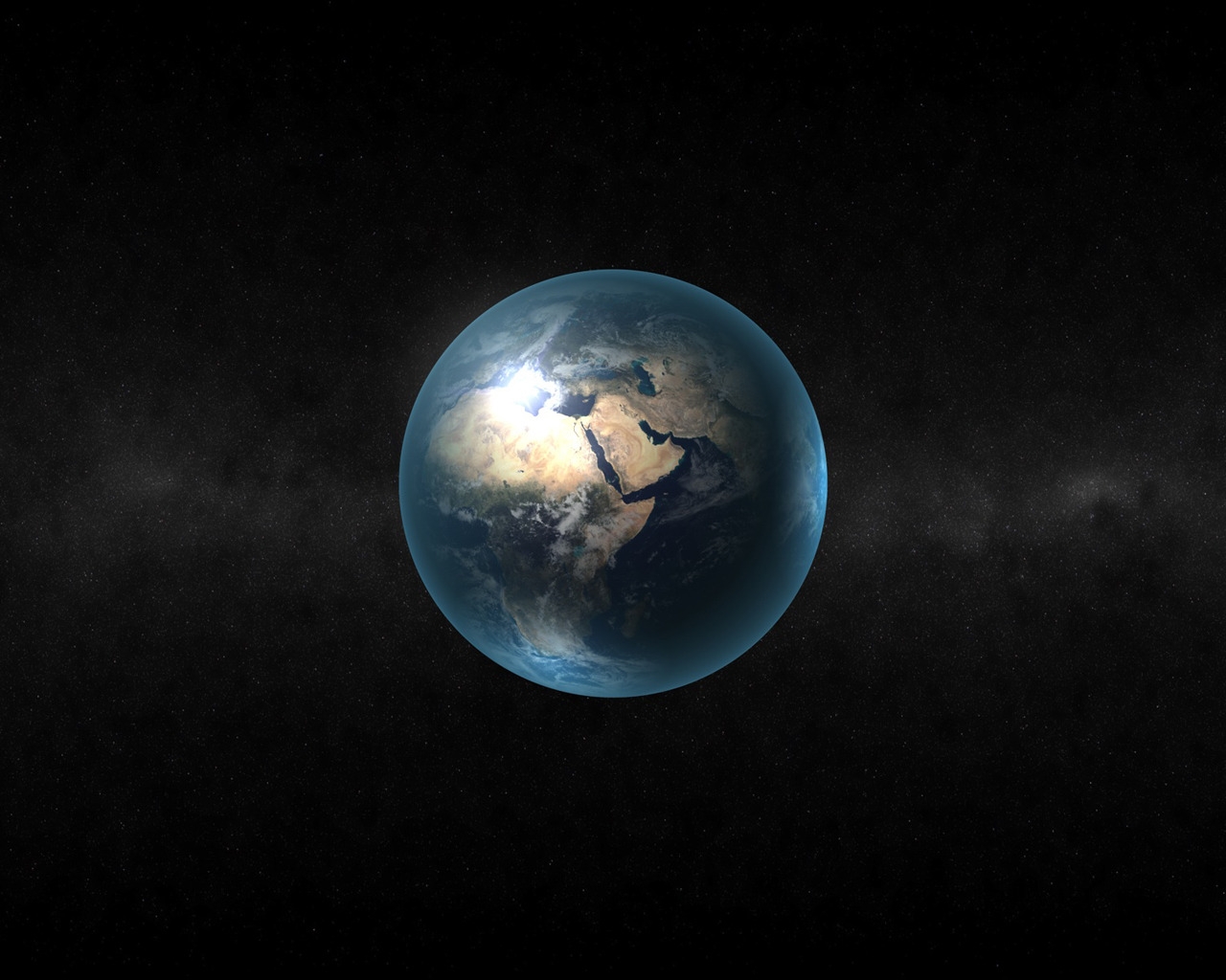 The Earth for 1280 x 1024 resolution
