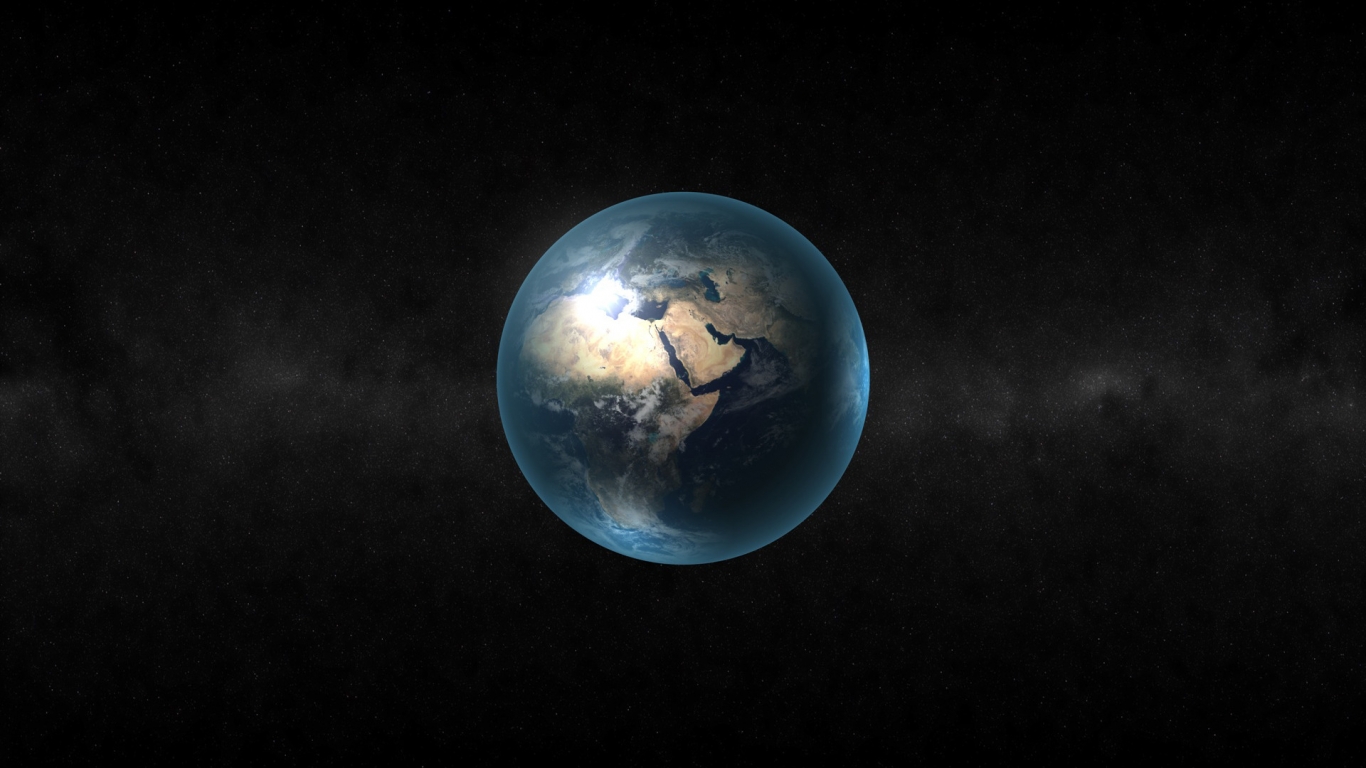 The Earth for 1366 x 768 HDTV resolution