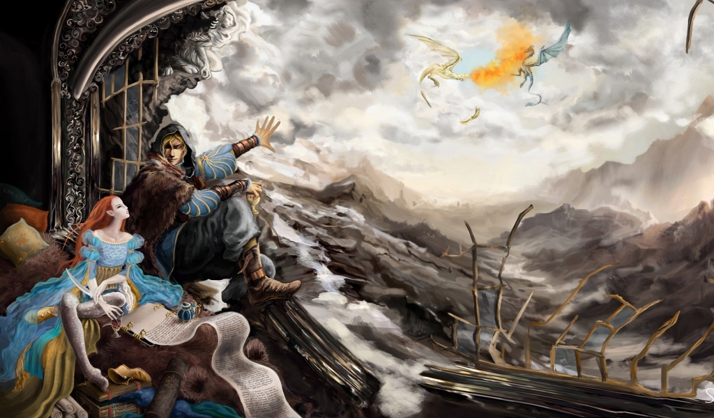 The Elder Scrolls V Skyrim Poster for 1024 x 600 widescreen resolution