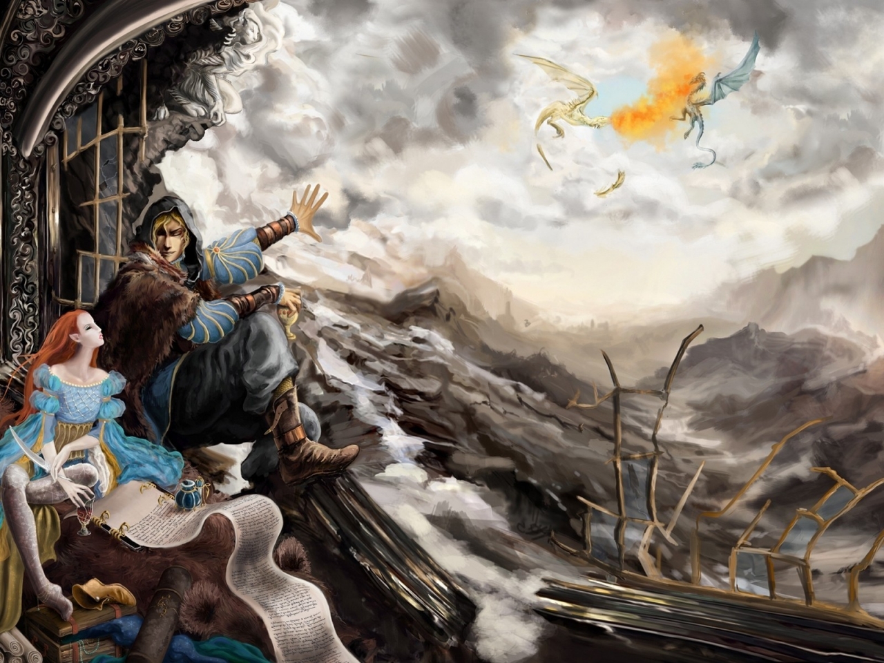 The Elder Scrolls V Skyrim Poster for 1280 x 960 resolution