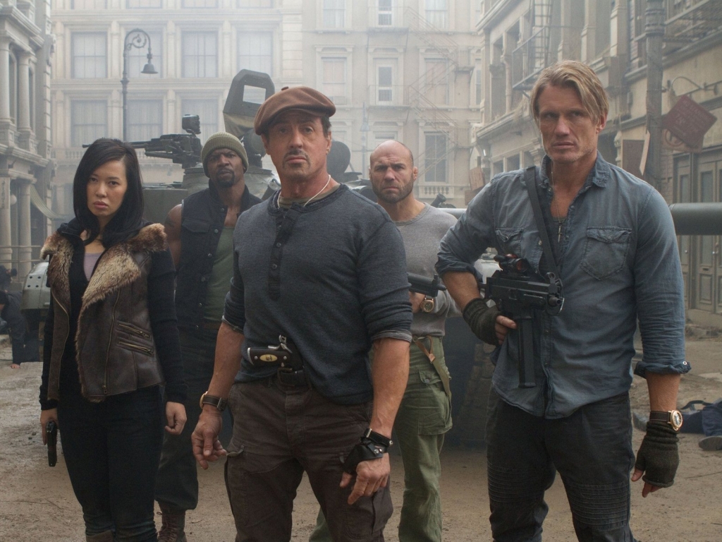 The Expendables 2 On Set for 1024 x 768 resolution