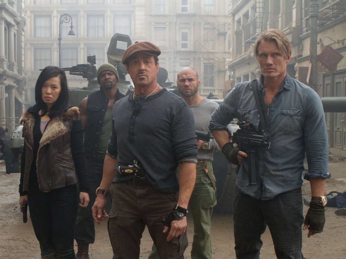 The Expendables 2 On Set for 1152 x 864 resolution